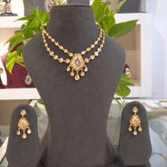 Parveen polki necklace set