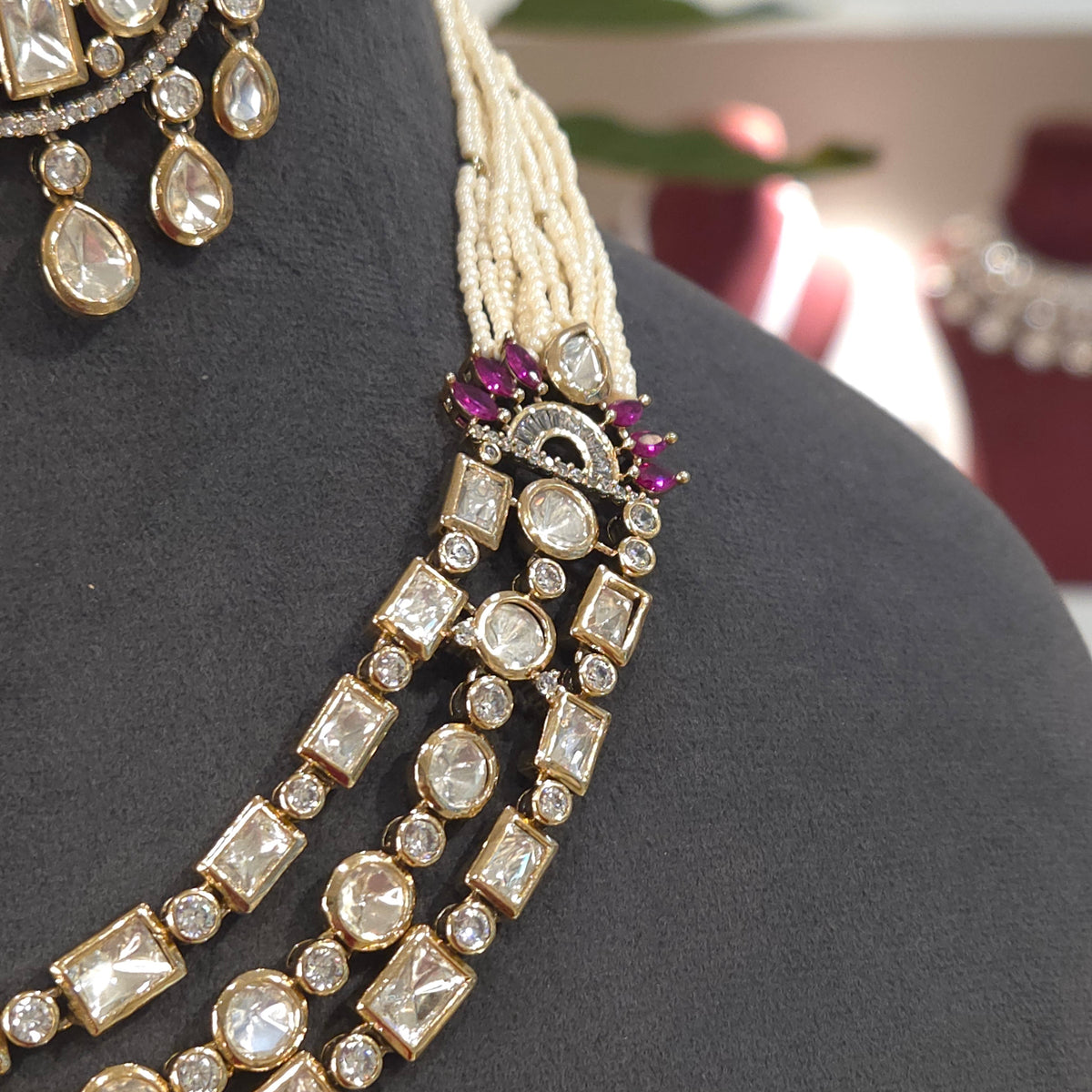 Kajal polki necklace set