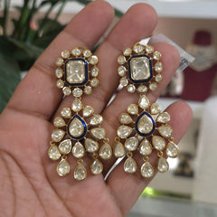 Mariyam moissanite polki danglers