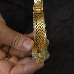 Shaguna moissanite polki bracelet