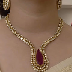 Rohini moissanite polki set