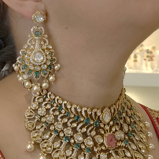 Radhika bridal Polki necklace set