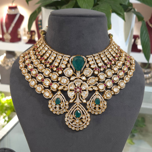 Nusrat bridal polki set