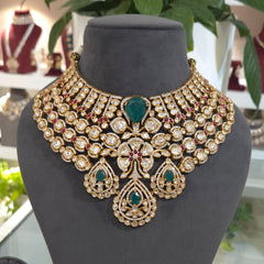 Nusrat bridal polki set