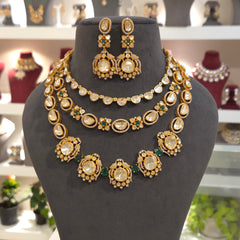 Ruhani moissanite polki set