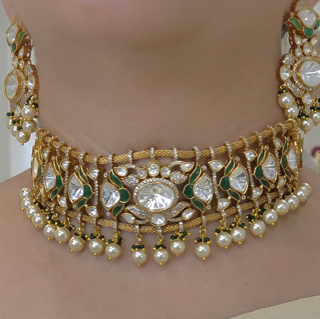 Heena polki choker set
