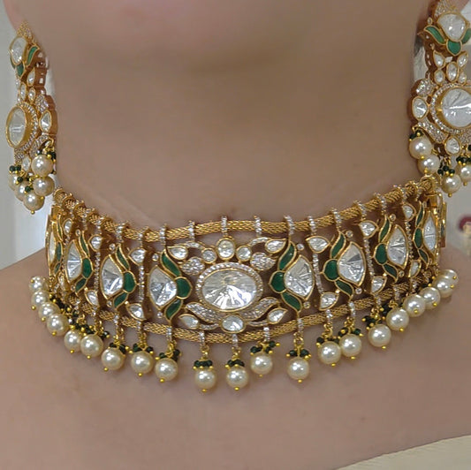 Heena polki choker set