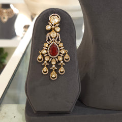 Mehak moissanite polki set .