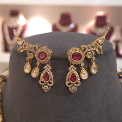 Mohini polki neckline set