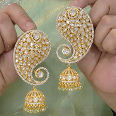 Neesarg moissanite polki Earrcuffs