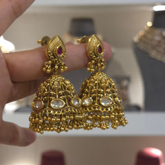 SANIA Polki jhumka