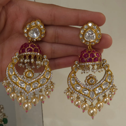 Bible polki earrings