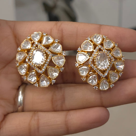 Reema moissanite earrings