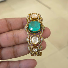 Gili moissanite polki bracelet