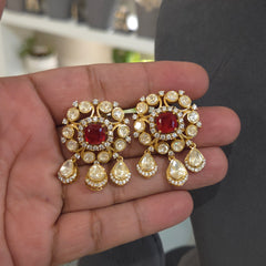Sherya moissanite polki set