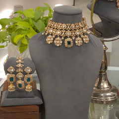 Arpana moissanite polki choker