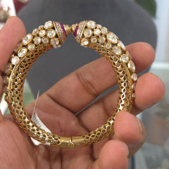 Misha moissanite polki bracelet