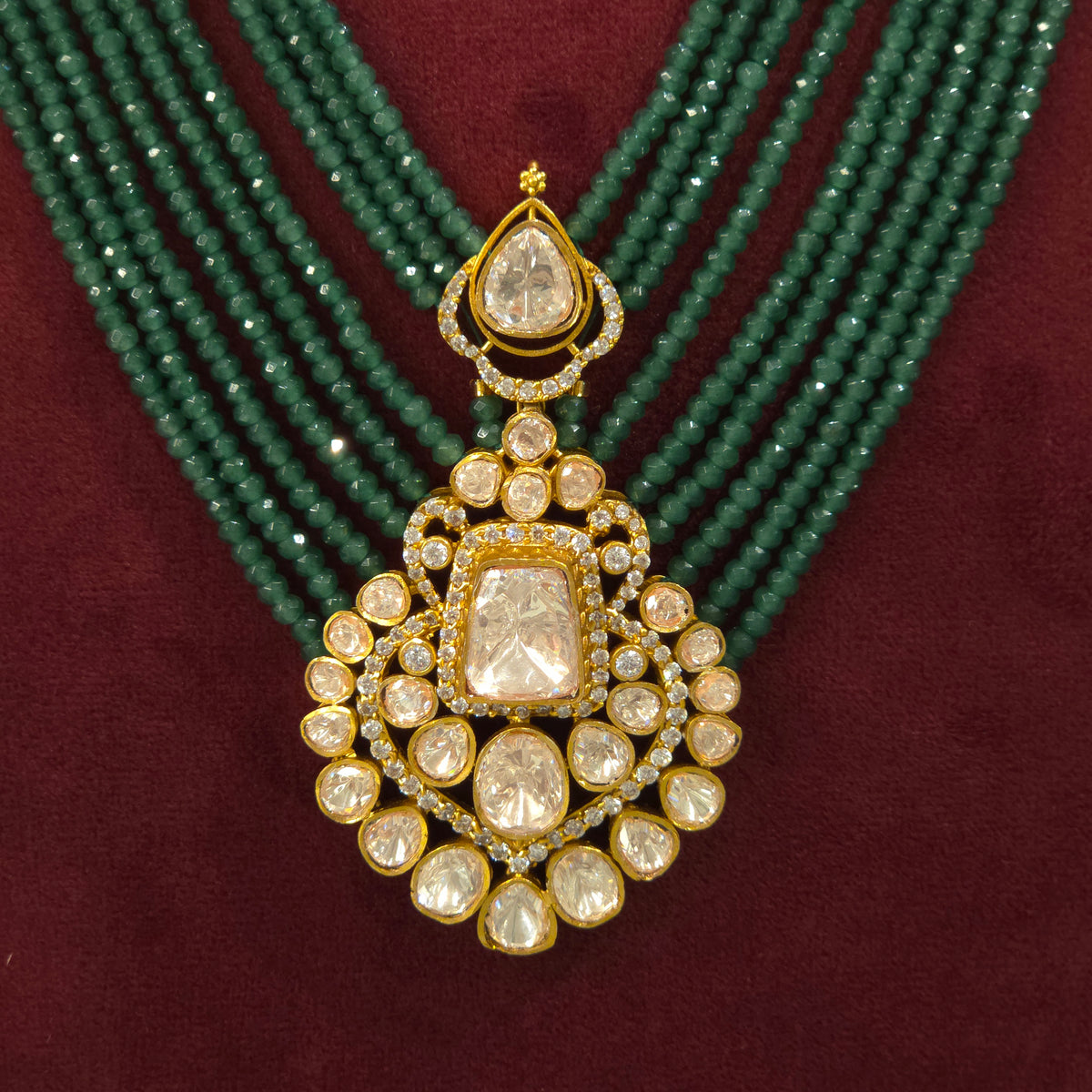 Dhara moissanite polki set