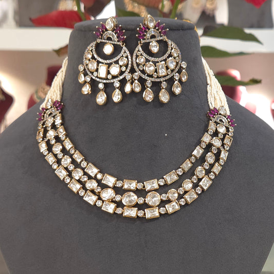Kajal polki necklace set