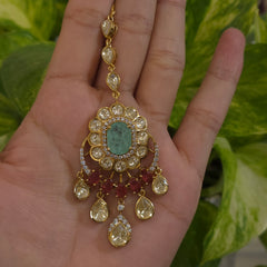 Anuvanshika Mossanite Polki bridal set