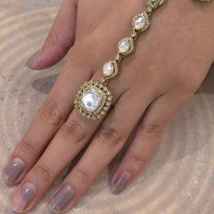 Sonia Moissanite polki Hathphool