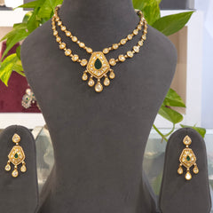 Parveen polki necklace set