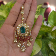 Anuvanshika Mossanite Polki bridal set