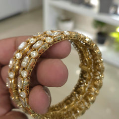Rimjhim moissanite Polki bangle