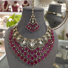 Sabrina polki necklace set