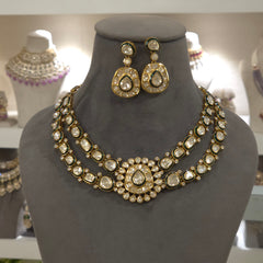 Anukriti moissanite polki set