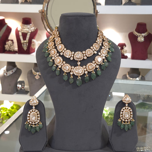 Ruhaniyat moissanite polki set