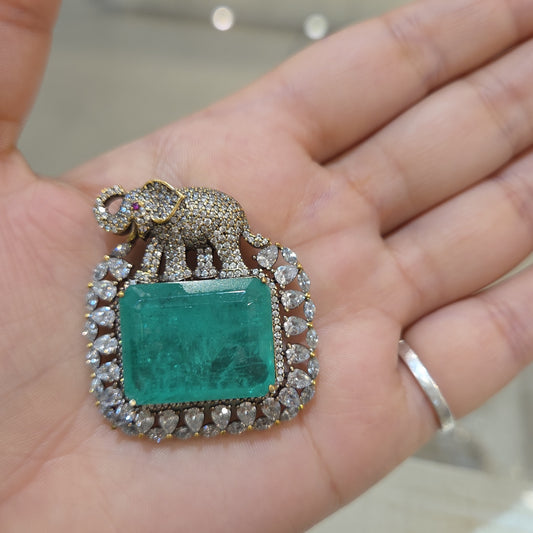 Gajendra doublet brooch