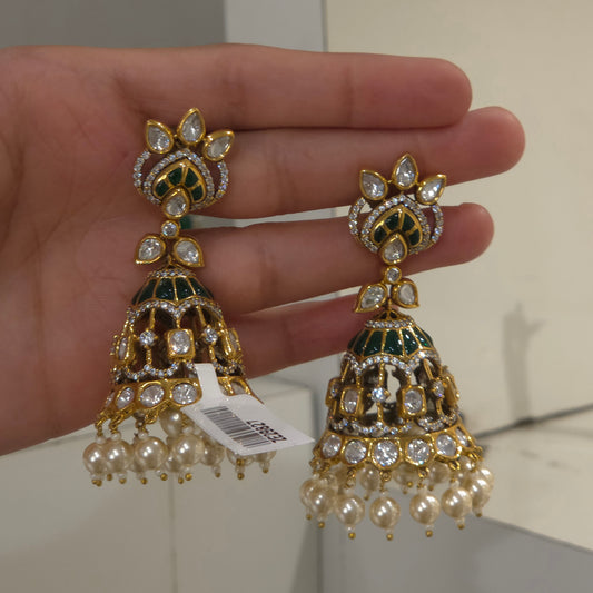 Sheikha polki jhumka
