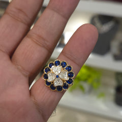 Mahi moissanite polki ring