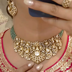 Vibha moissanite polki choker set