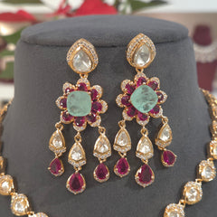 Aroma polki necklace set