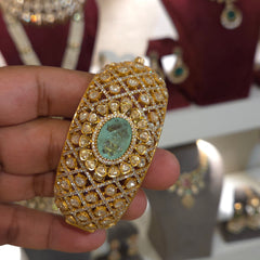 Meher moissanite polki bracelet