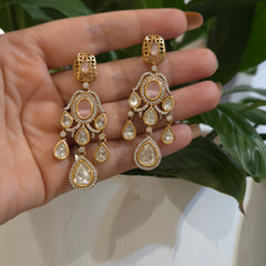 Sanjh polki necklace set