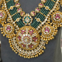 Mehnaz heritage moissanite polki set