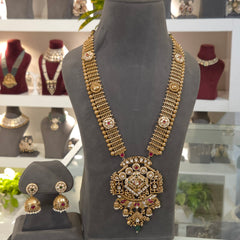 Beena antique golden long set