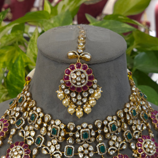 Suparna polki  necklace set