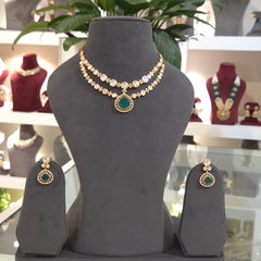 Charu polki necklace set