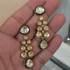 Milo moissanite polki set