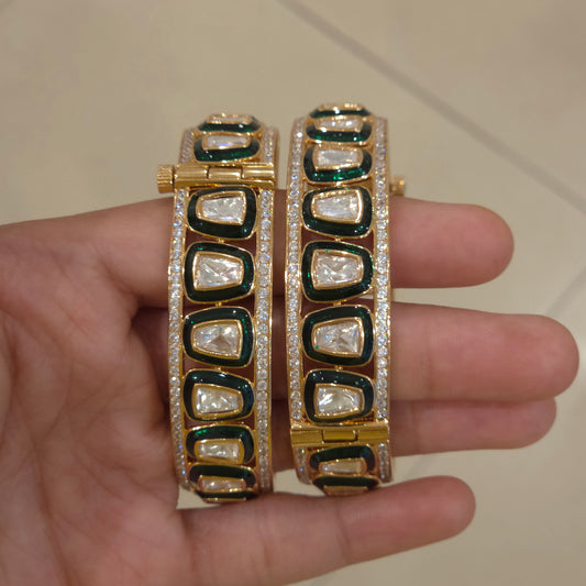 Brinda polki bangles