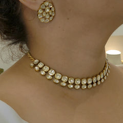 Vaishali moissanite polki set