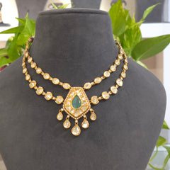 Parveen polki necklace set