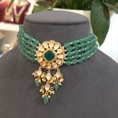 Raaga moissanite polki choker set
