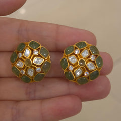 Manu moissanite polki set