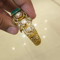 Gili moissanite polki bracelet