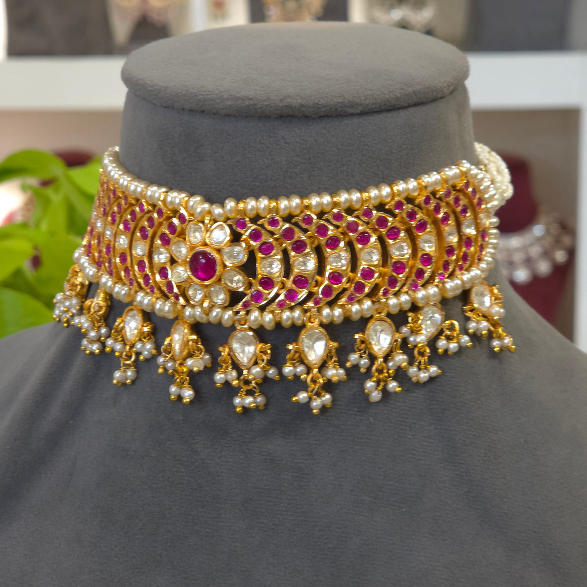 Mehraaz moissanite polki set